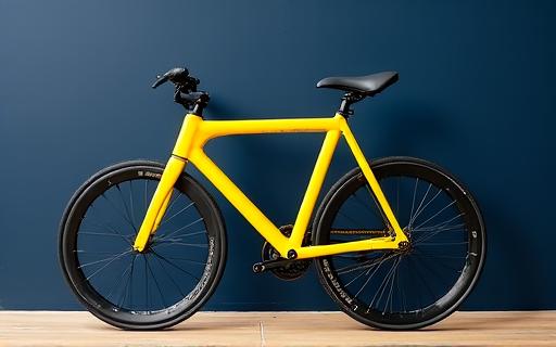 Bicicletta dal design geometrico pulito