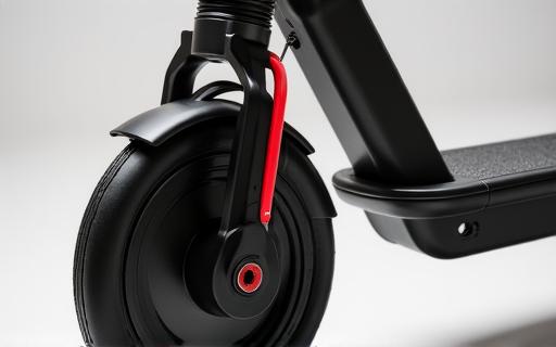 Dettaglio di uno scooter urbano dal design industriale
