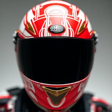 Casco moto in stile Bauhaus opaco